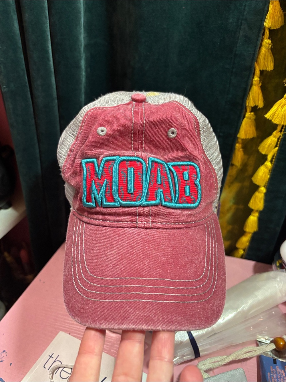 MOAB Red Mesh-Back Baseball Cap